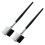 Women Double-sides Brow Comb Eyebrow Brush Makeup Tool 1pcs Black 1