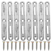 4 Sets Bed Rail Bracket Furniture Bed Rail Connecting Fitting Replacement