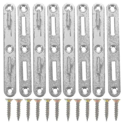 4 Sets Bed Rail Bracket Furniture Bed Rail Connecting Fitting Replacement
