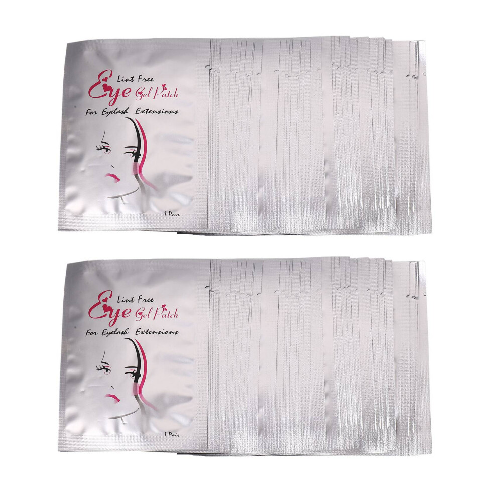 50 Pairs Eyelash Extension Under Gel Eye Pads Non-woven Patches