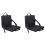 2X Portable Heated Stadium Seats for with Back Support 1