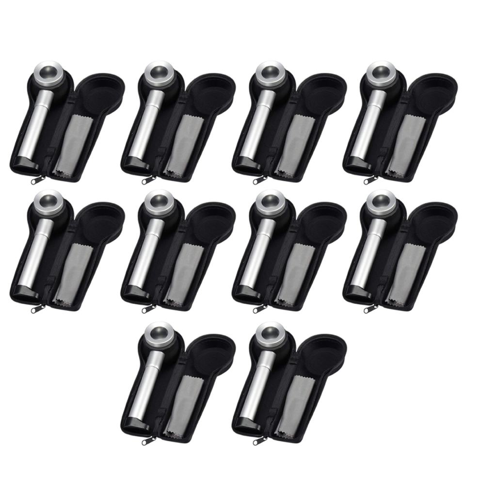 Handheld 45X Folding Tester Metal Magnifiers Cloth Thread Counter