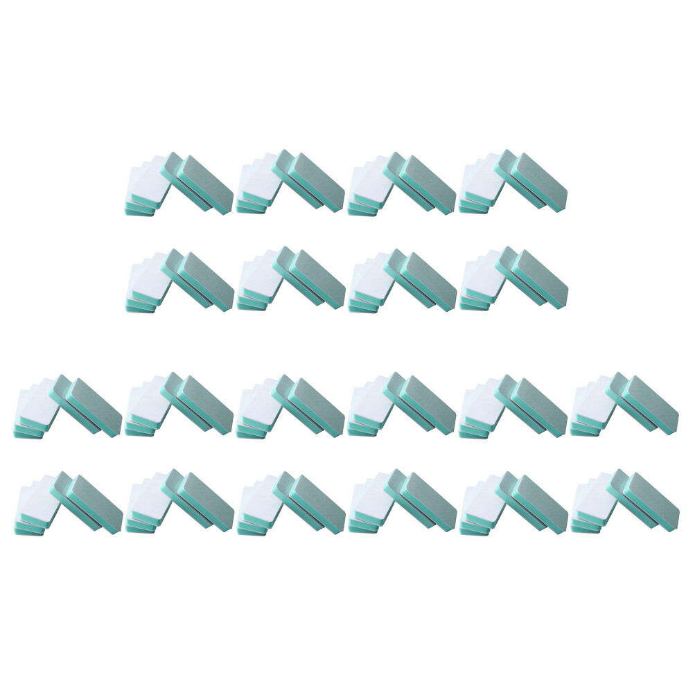 100Pcs 2 Ways Nail Art File Buffer Polishing Block Smooth Tools