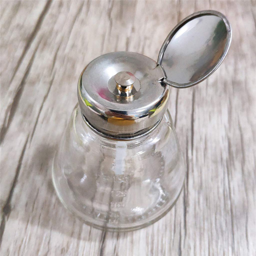 Empty Nail Polish Dispenser Glass Push Bottle 2
