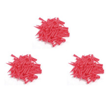 Tapered Pinhead Glue Dispenser Needle, 25 Gauge, Red (Pack of 100)