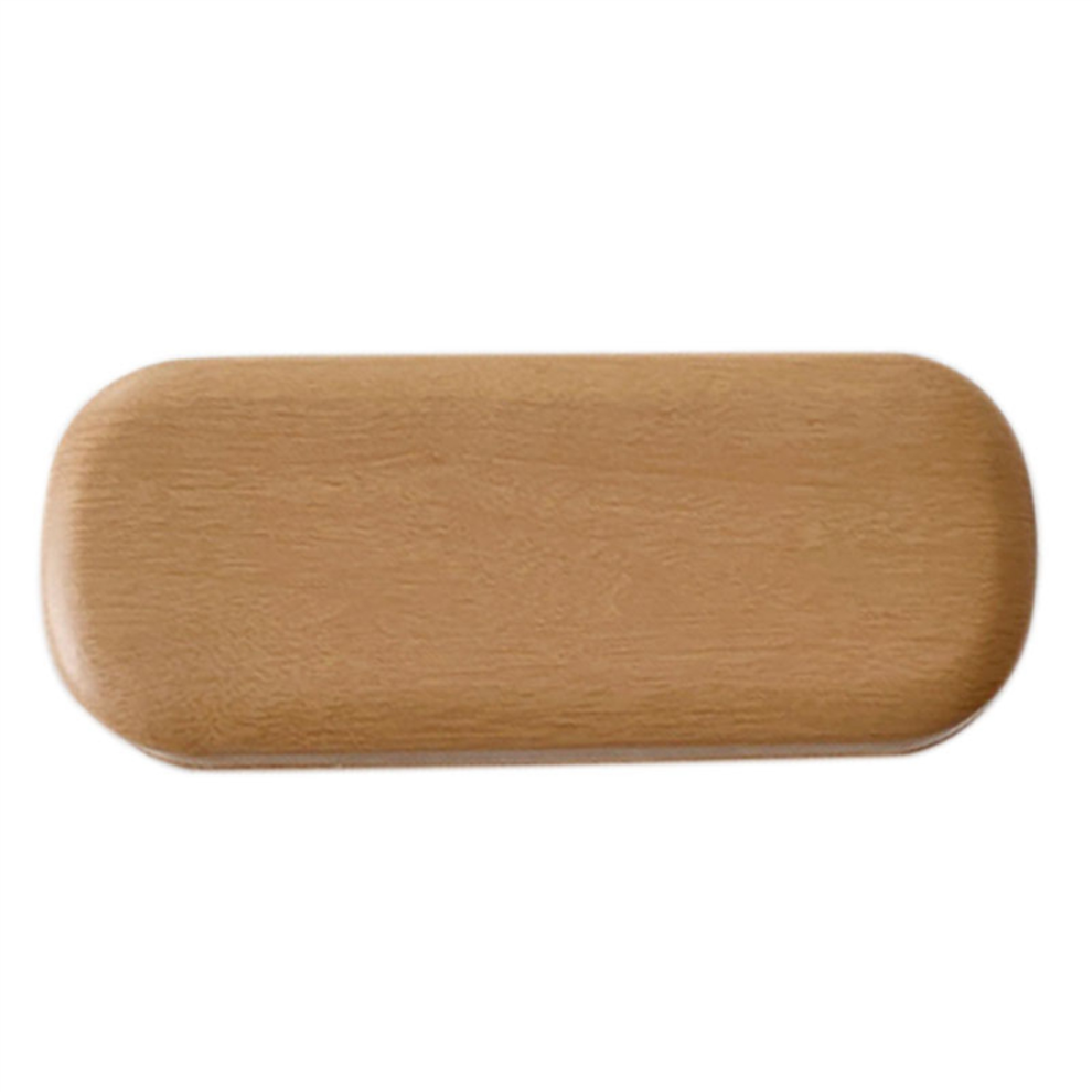 Portable Spectacle Reading Glasses Sunglasses Storage Case-Light Wood