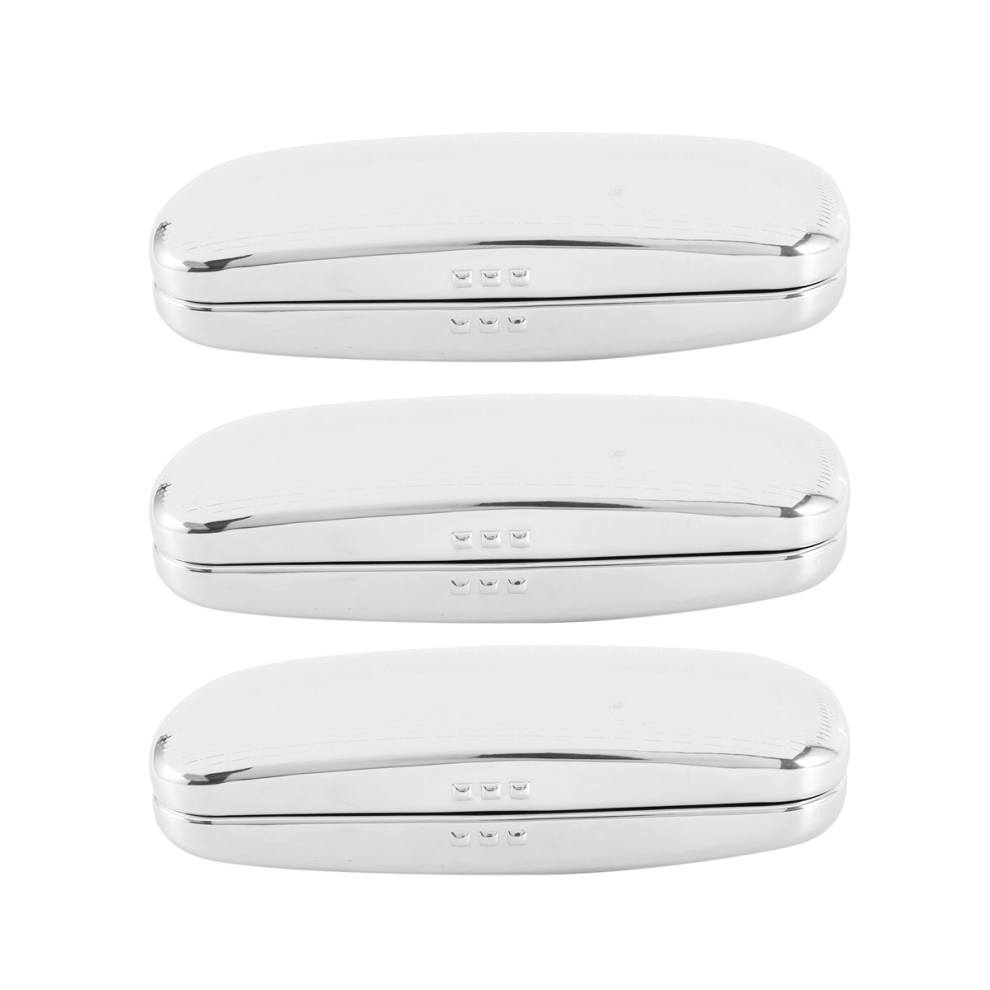 Light Glasses Case, Aluminum Eyeglasses Case Striped Spectacles Box
