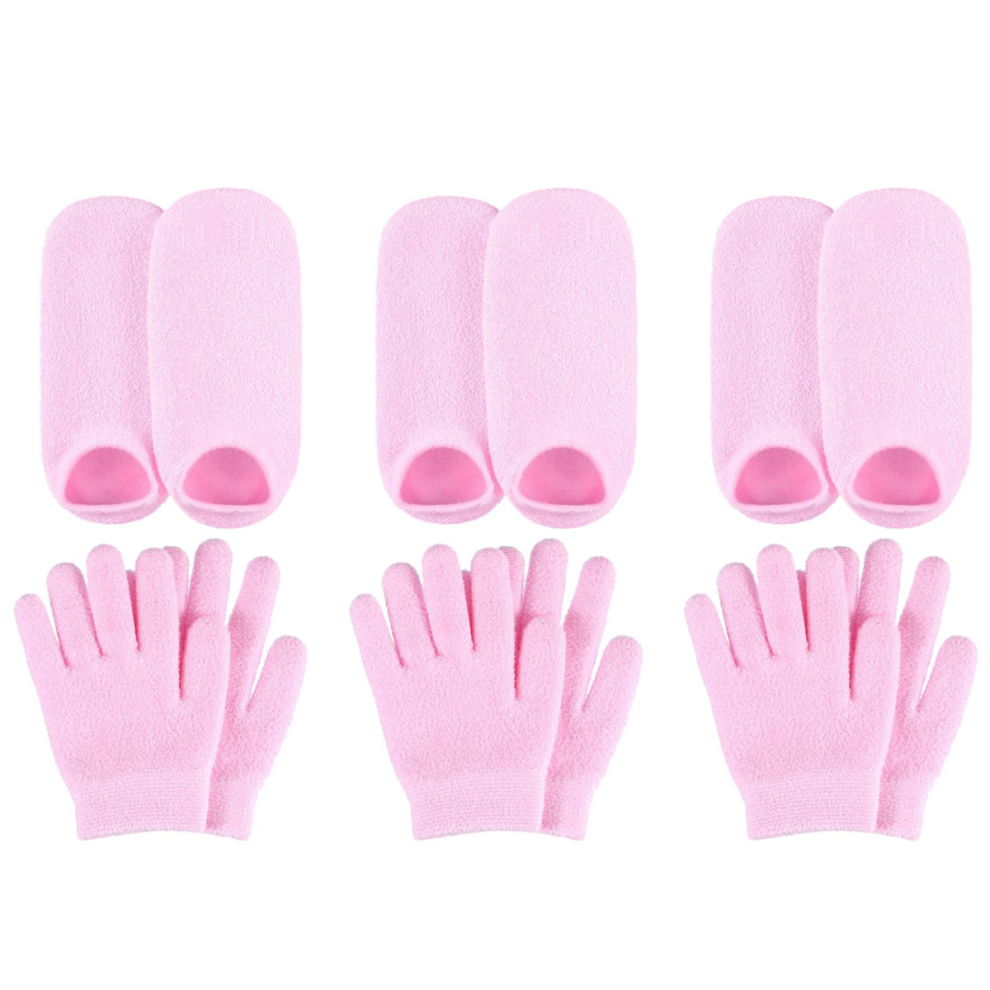Moisturizing Gel Socks Gloves Set for Dry Hard Cracked Skin