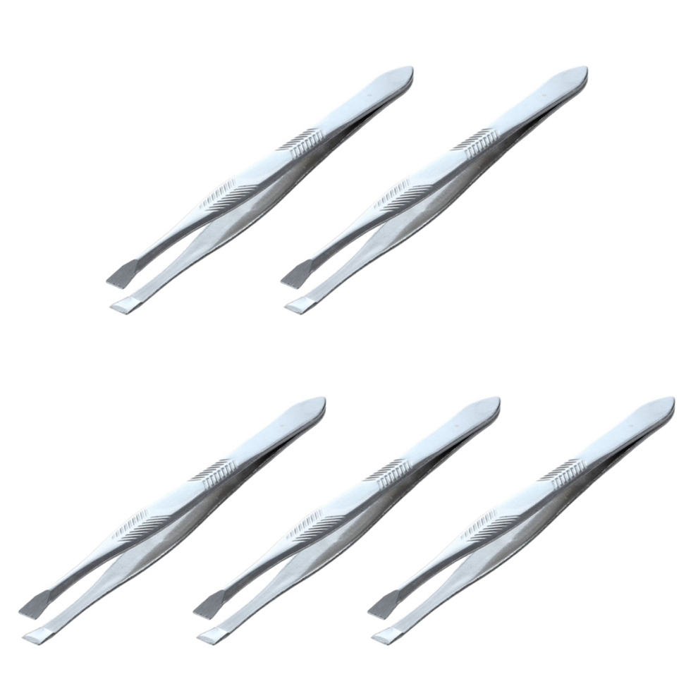 Silver Tone Stainless Steel 3.5 inch Length Tweezer