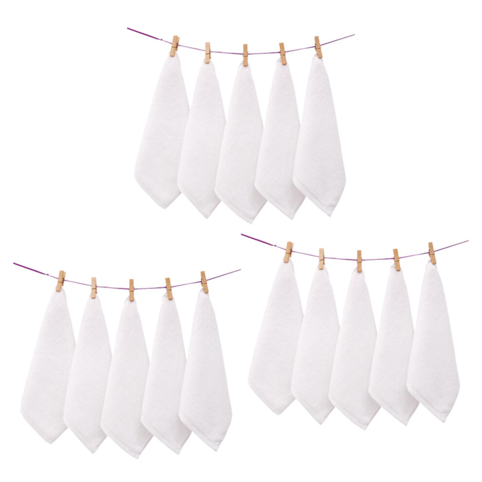 7PCS Towels Cotton White Hotel Quality Soft Face Hand Towels 30X30cm-image-OPC-PJ8YTDK-NEW