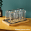 6 Glass Cups Stand Holder Drying Shelf Kitchen Water Cup Rack 7