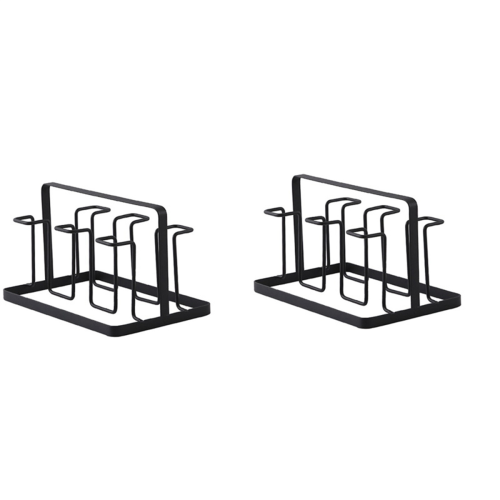 6 Glass Cups Stand Holder Drying Shelf Kitchen Water Cup Rack 1