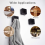 Self Adhesive Kitchen Towel Hanger Grabber, 3 Pack Black 3