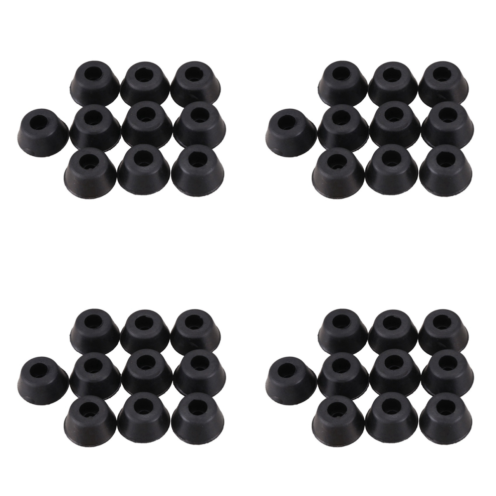 10 Pcs 21mm x 10mm Conical Recessed Bumpers Pads Black-image-OPC-PJ8YTPV-NEW