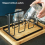 6 Glass Cups Stand Holder Drying Shelf Kitchen Water Cup Rack 6