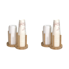 Disposable Cup Storage Holder Rack with Longer Stick Mug Organizer,2