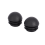 2 Pcs 25mm Dia Plastic Round Tube Inserts End Blanking Caps Black 7