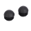 2 Pcs 25mm Dia Plastic Round Tube Inserts End Blanking Caps Black 2