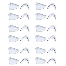 4 Pairs Eye Glasses Side Slip on Clear Side Shield for Safety