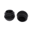 2 Pcs 25mm Dia Plastic Round Tube Inserts End Blanking Caps Black 6