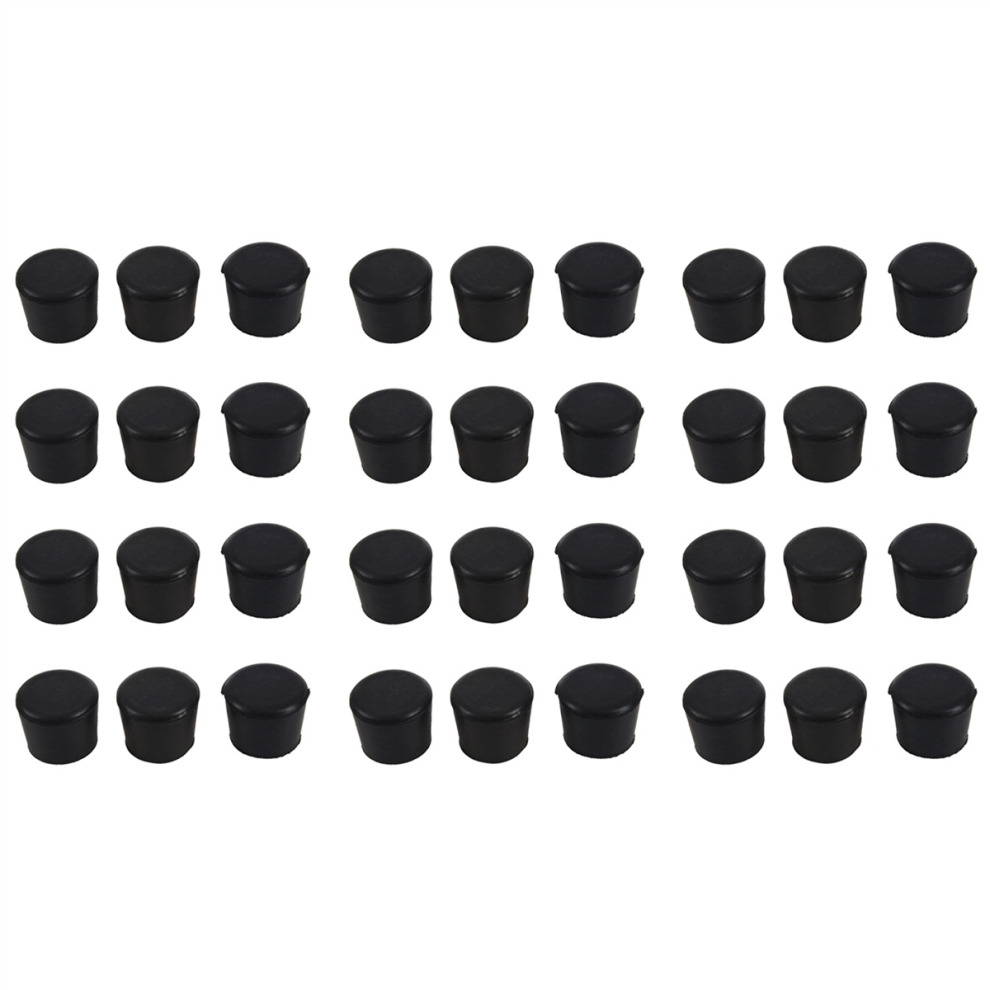 Rubber Furniture Crutch Feet Stool Chair Leg Tip Pad 12Pcs Black 4712715279829