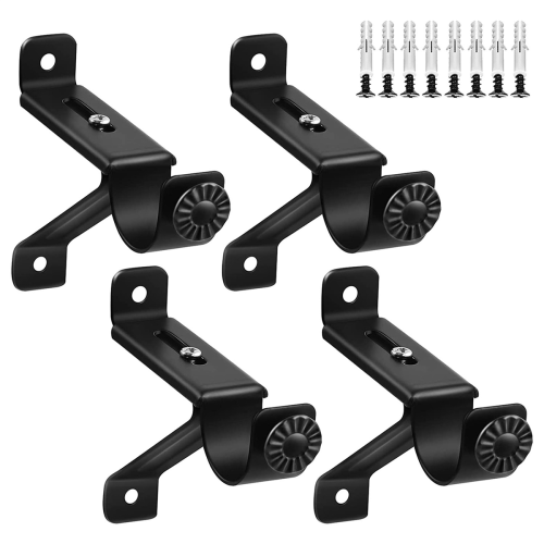 Curtain Rod Bracket, Adjustable Heavy Duty Curtain Rod Holders 1