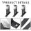6Pcs Curtain Rod Bracket Set Single Hole Small Curtain Rod Hooks 6