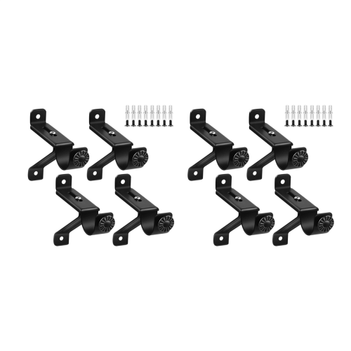 Curtain Rod Bracket, Adjustable Heavy Duty Curtain Rod Holders
