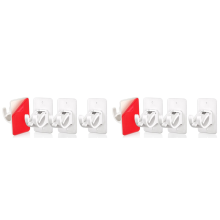 Curtain Rod Bracket 4PCS,Crossbar Hook,Wall Mount Hooks Drapery Pole