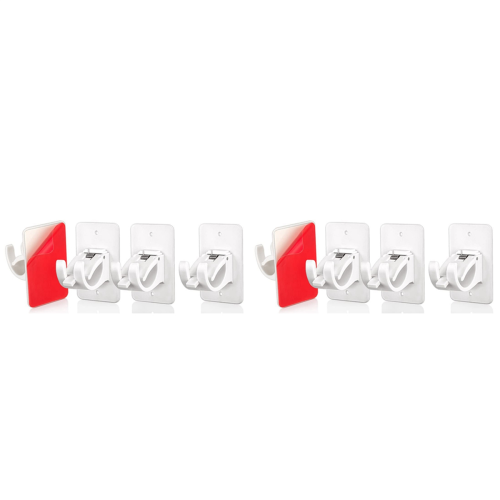 Curtain Rod Bracket 4PCS,Crossbar Hook,Wall Mount Hooks Drapery Pole