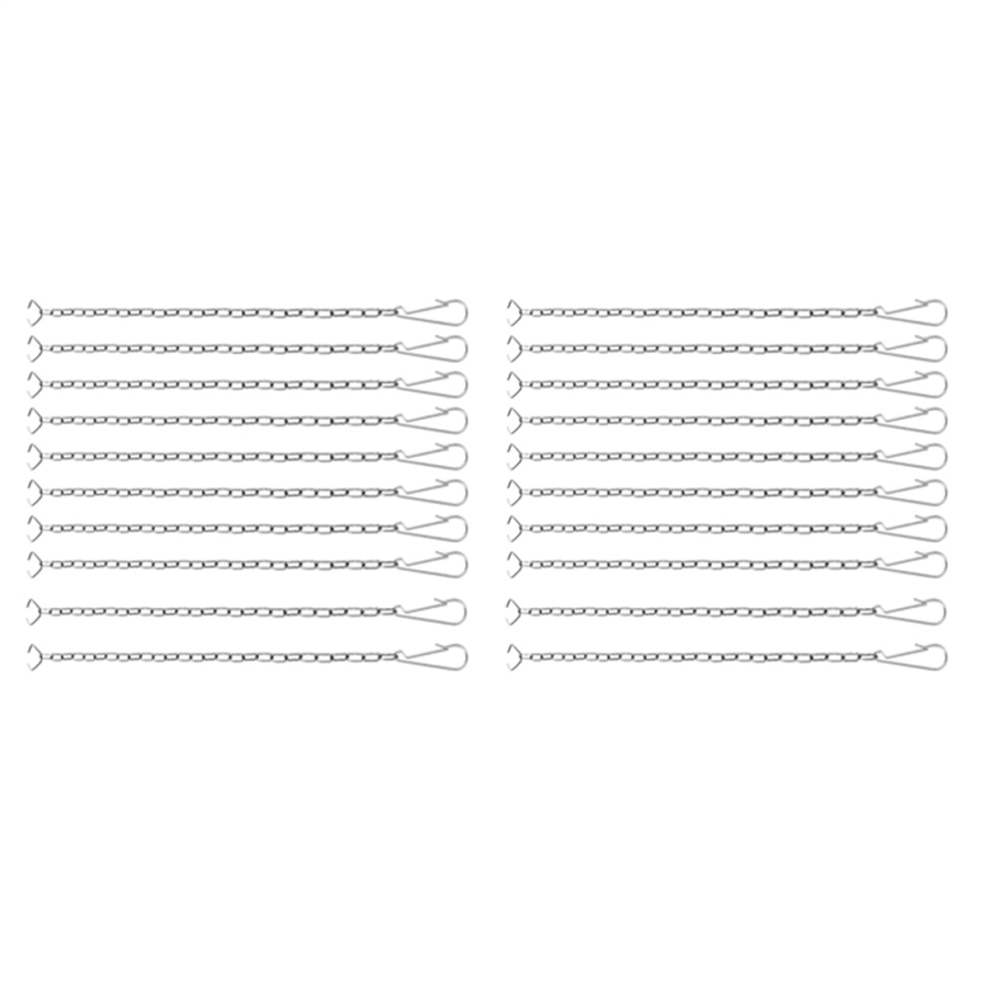 10 Pieces Stainless Steel Toilet Lift Chain Fits Most Toilet Flappers 4712715274510