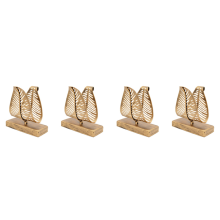 Freestanding Modern Napkin Holder with Leaf Design