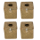 2 Pack Square Seagrass Tissue Box - Straw Tissue Box Cover 1