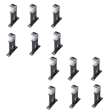 6Pcs Curtain Rod Bracket Set Single Hole Small Curtain Rod Hooks