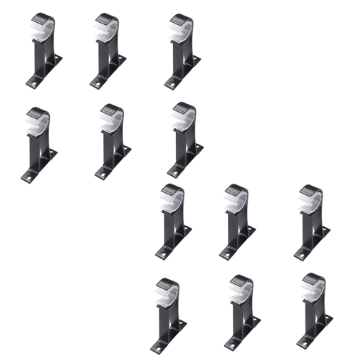 6Pcs Curtain Rod Bracket Set Single Hole Small Curtain Rod Hooks