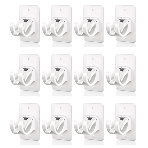 Curtain Rod Bracket 4PCS,Crossbar Hook,Wall Mount Hooks Drapery Pole