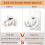 Curtain Rod Bracket 4PCS,Crossbar Hook,Wall Mount Hooks Drapery Pole 6
