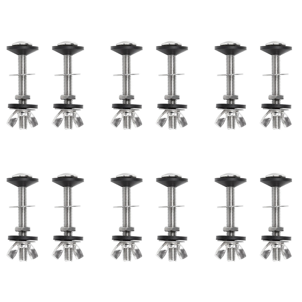 2Pack Toilet Tank To Bowl Bolt Kits Cistern Bolts Kit,Stainless Steel 4712715274695