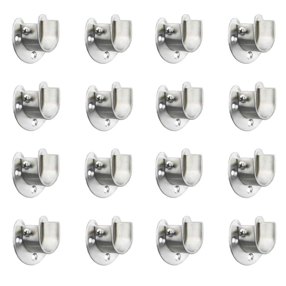 Stainless Steel Closet Bracket, U-Shaped Socket , Shower Curtain Rod-image-OPC-PJ8YVMX-NEW