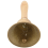Solid Brass Wooden Handle School Reception Hotel Hand Bell Gold 4