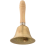 Solid Brass Wooden Handle School Reception Hotel Hand Bell Gold 5