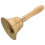 Solid Brass Wooden Handle School Reception Hotel Hand Bell Gold 2