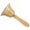 Solid Brass Wooden Handle School Reception Hotel Hand Bell Gold 3
