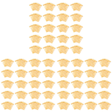 100Pcs 9x12cm Sheer Drawstring Heart Organza Jewelry Gift Bags (Gold)