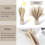 70 Pcs Natural Pampas Grass Decor, 17inch Dried Pampas Grass Decor 3