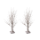White Tree with LED Lights, Small Tree Lights Battery Powered Timer 1