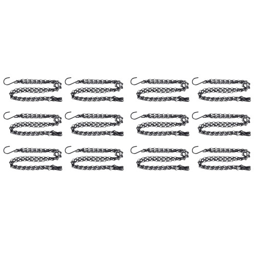 6 Pack Hanging Chain, HEAVY DUTY 50cm Hanging Flower Basket Chain