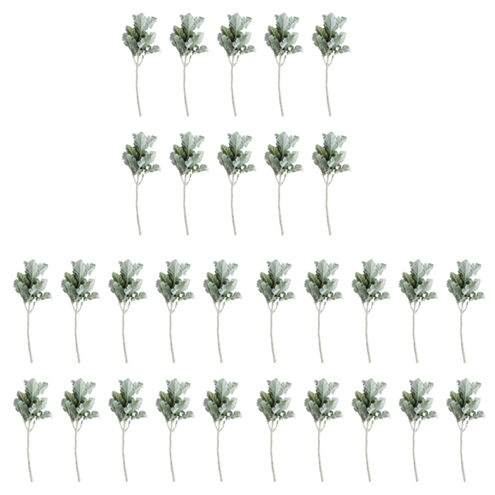 10 Pcs Artificial Flocked Lambs Ear Leaves Oak Leaves Lamb's Ear Leaf-image-OPC-PJ8YWF7-NEW