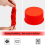 10 Pieces 4 Inch Baking Mold Kitchen Silicone Bakeware Pan Red, Blue 4