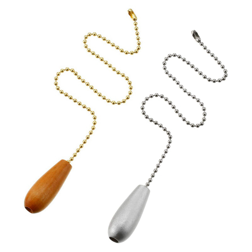 4 Pieces Ceiling Fan Chain Pulls Wooden Extension Pull Chain 2